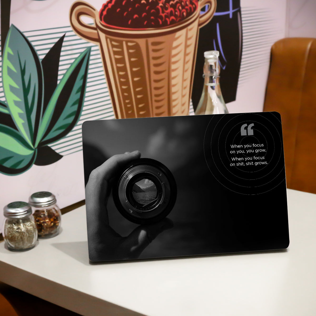 Camera Quote Laptop Skin