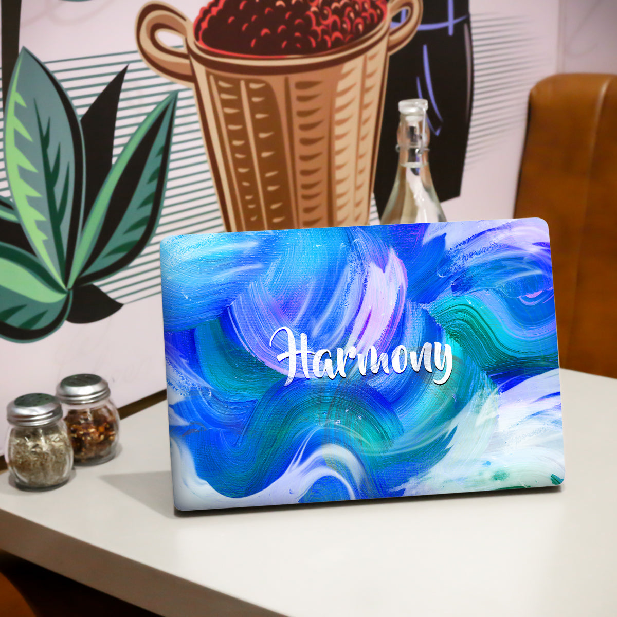 Blue Harmony Abstract Laptop Skin