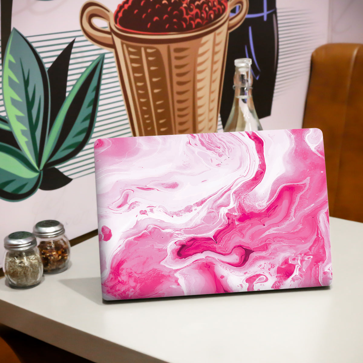 Pink Marble Laptop Skin