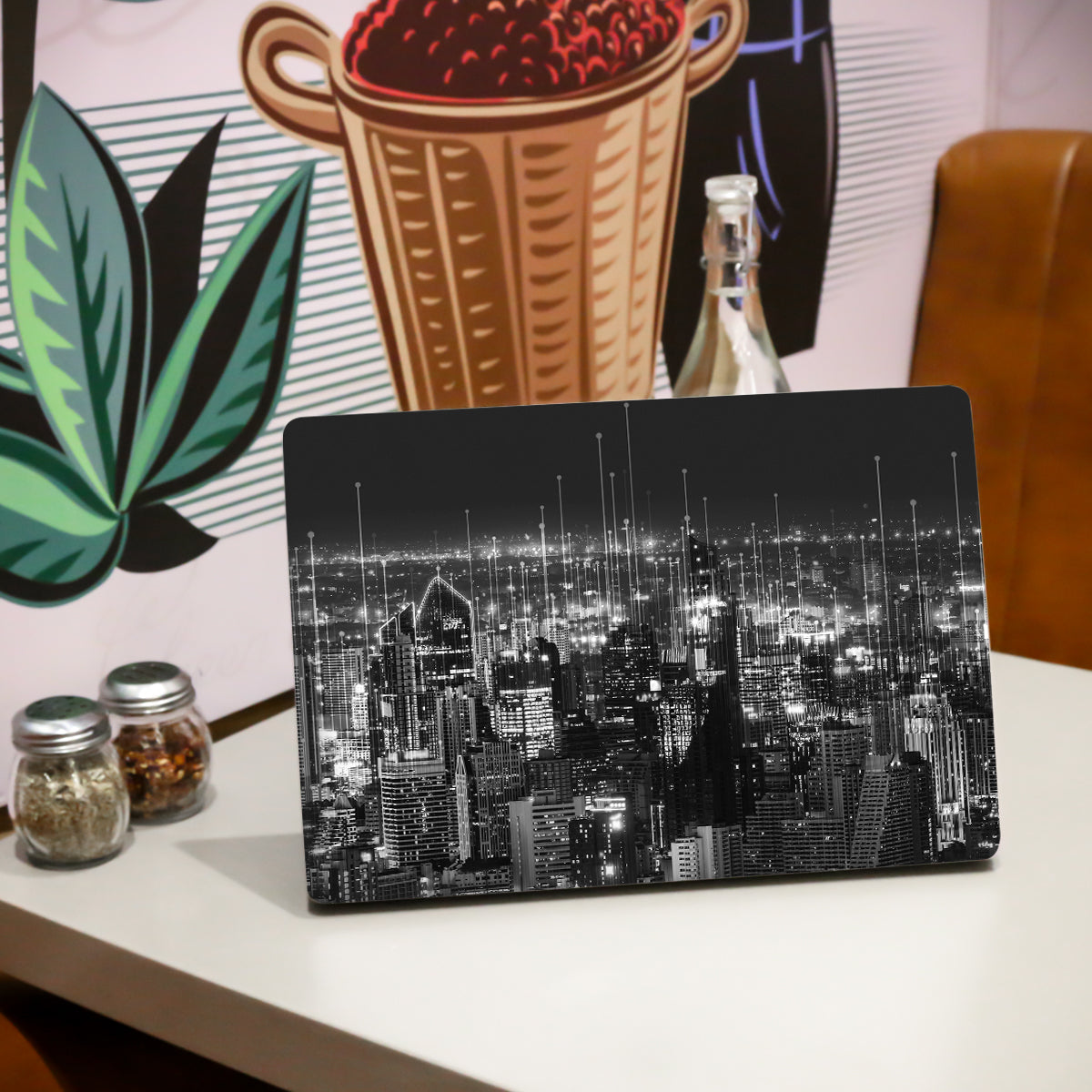 Night City View Laptop Skin