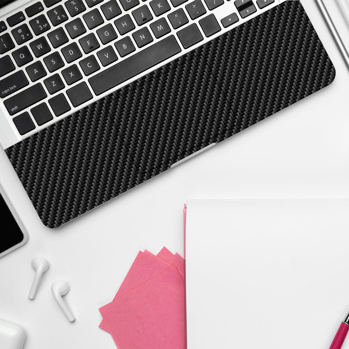 Textured Carbon Design Abstract Laptop Skin