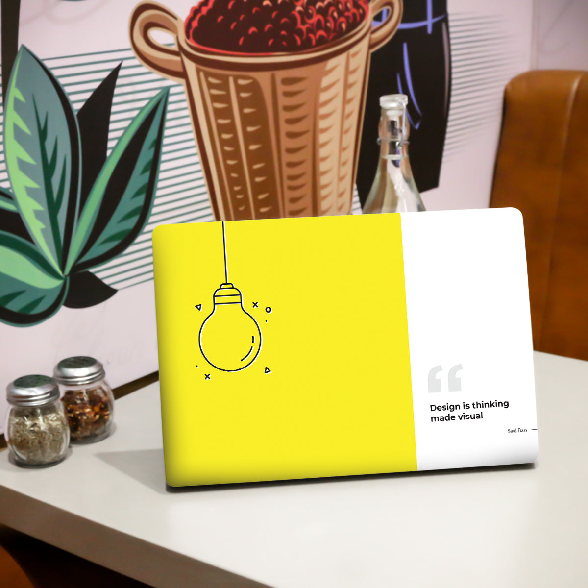 Yellow Quote Laptop Skin