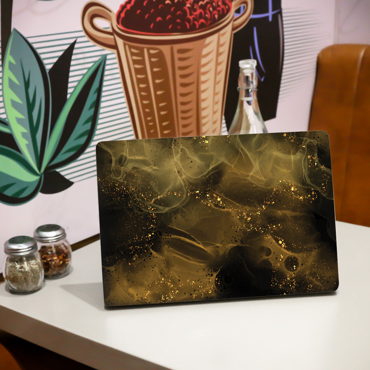 Dark Brown Marble Laptop Skin