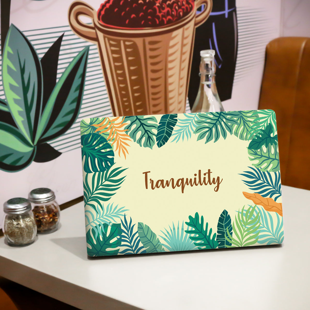 Tranquility Green Leaves Botanical Laptop Skin