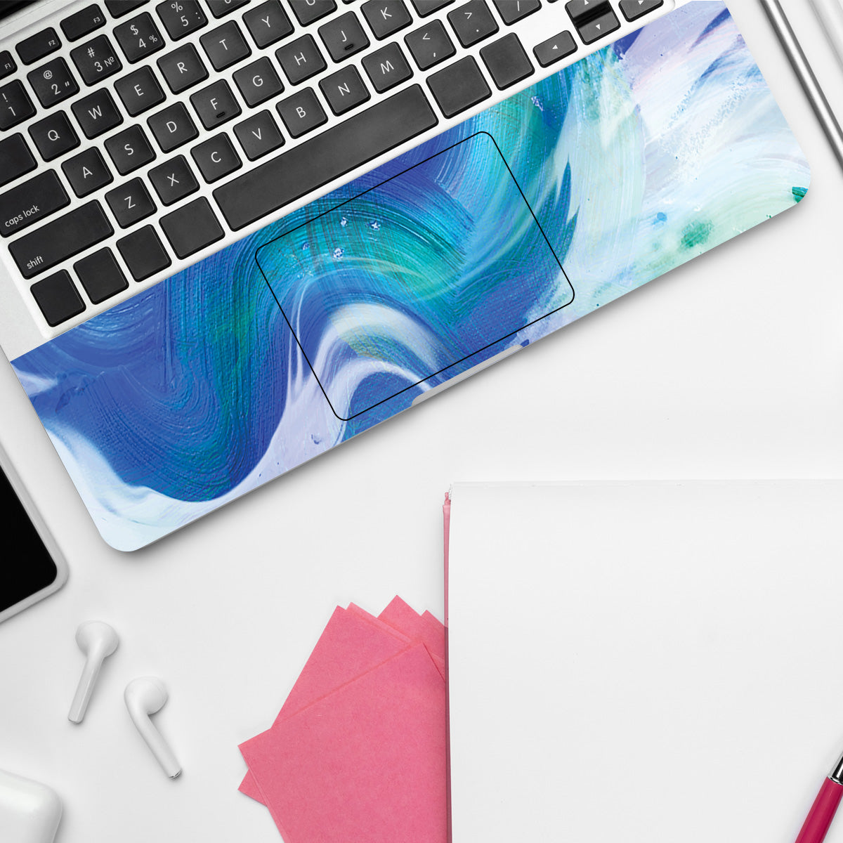 Blue Harmony Abstract Laptop Skin