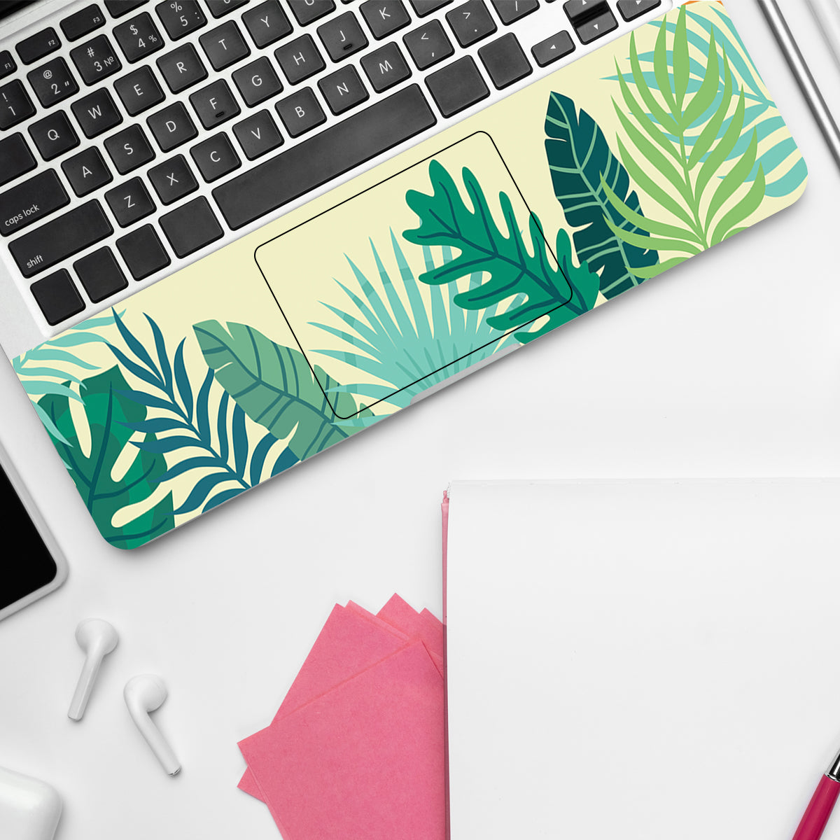 Tranquility Green Leaves Botanical Laptop Skin