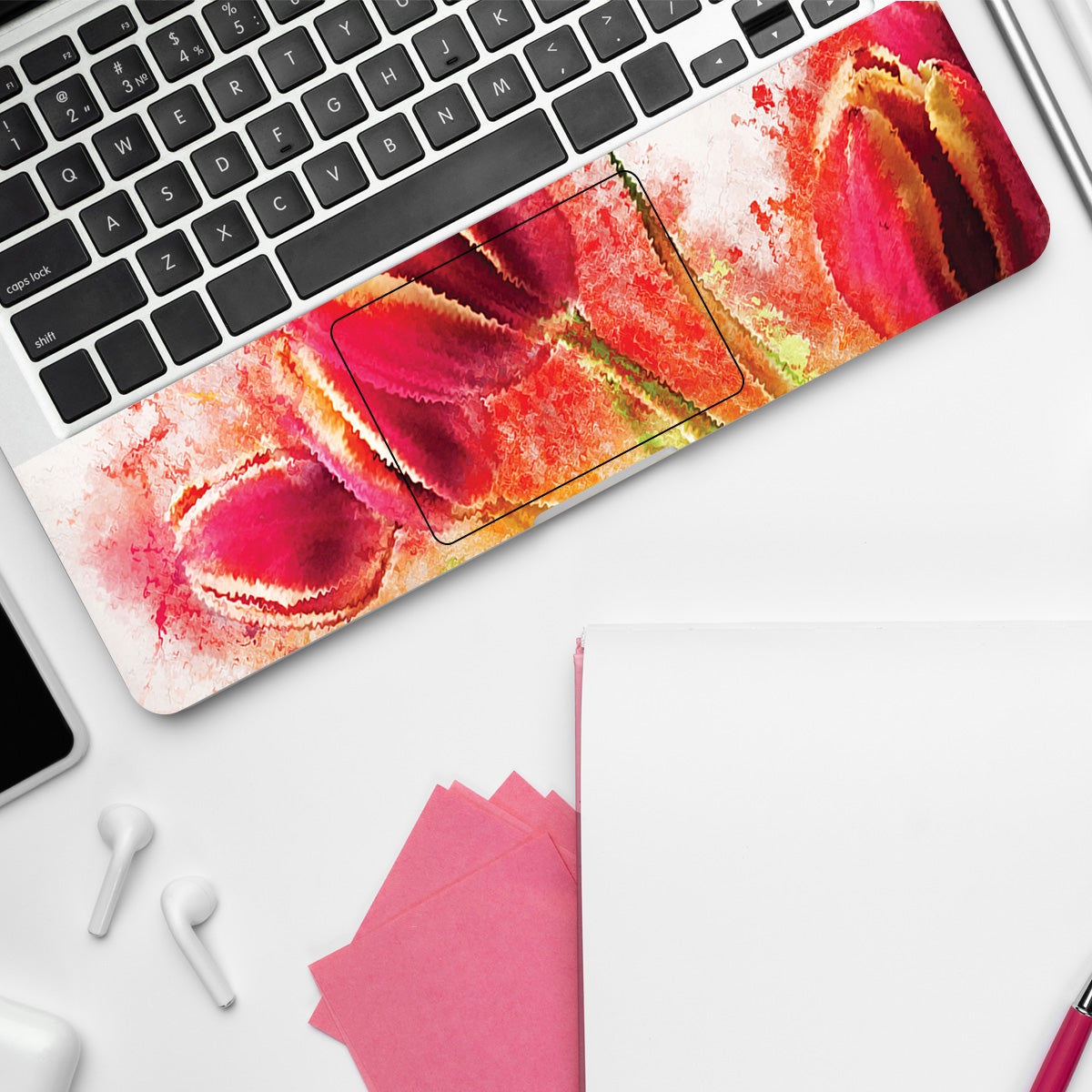 Growing Red Rose Botanical Laptop Skin