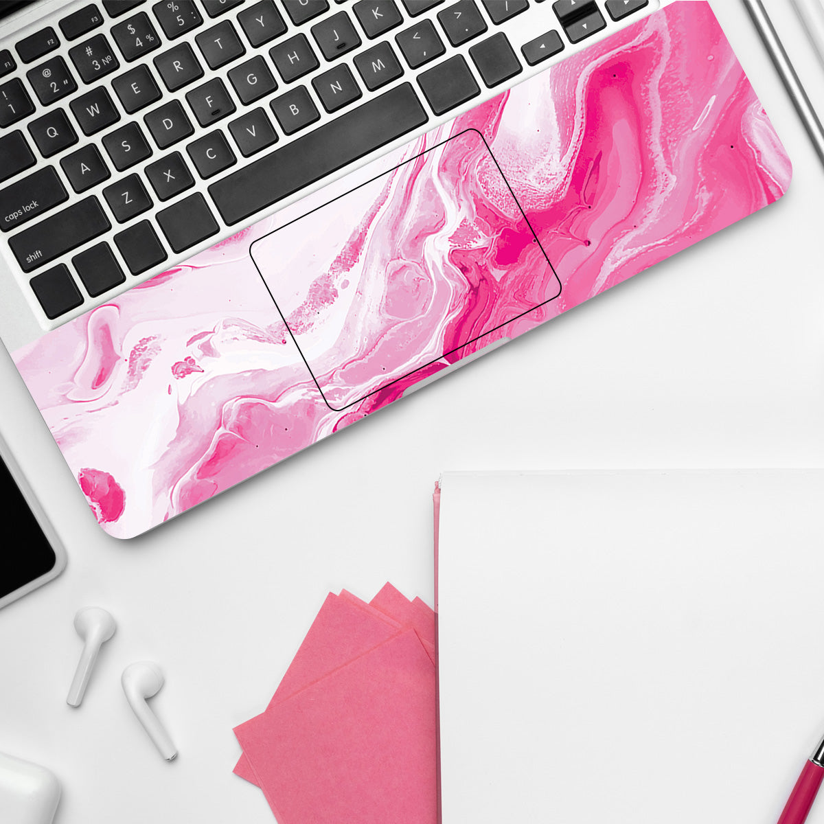 Pink Marble Laptop Skin