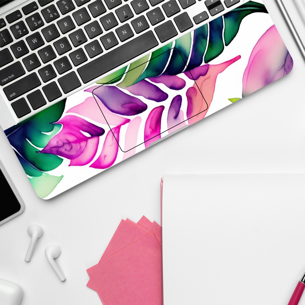 Feather Leaves Florals Botanical Laptop Skin