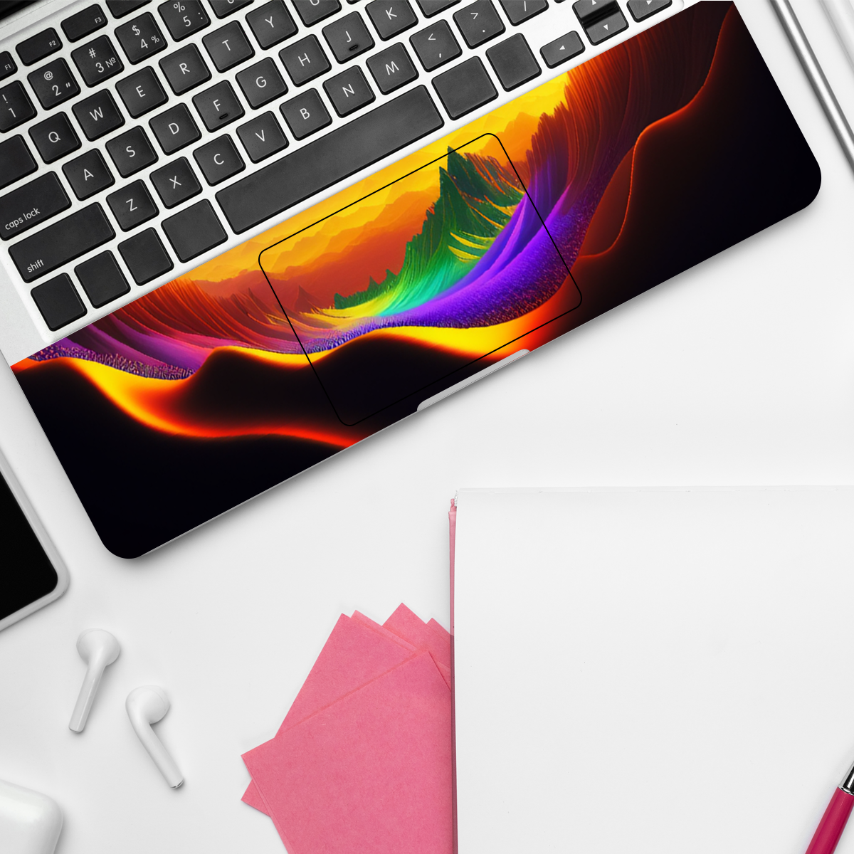 Moon and Desert Abstract Laptop Skin