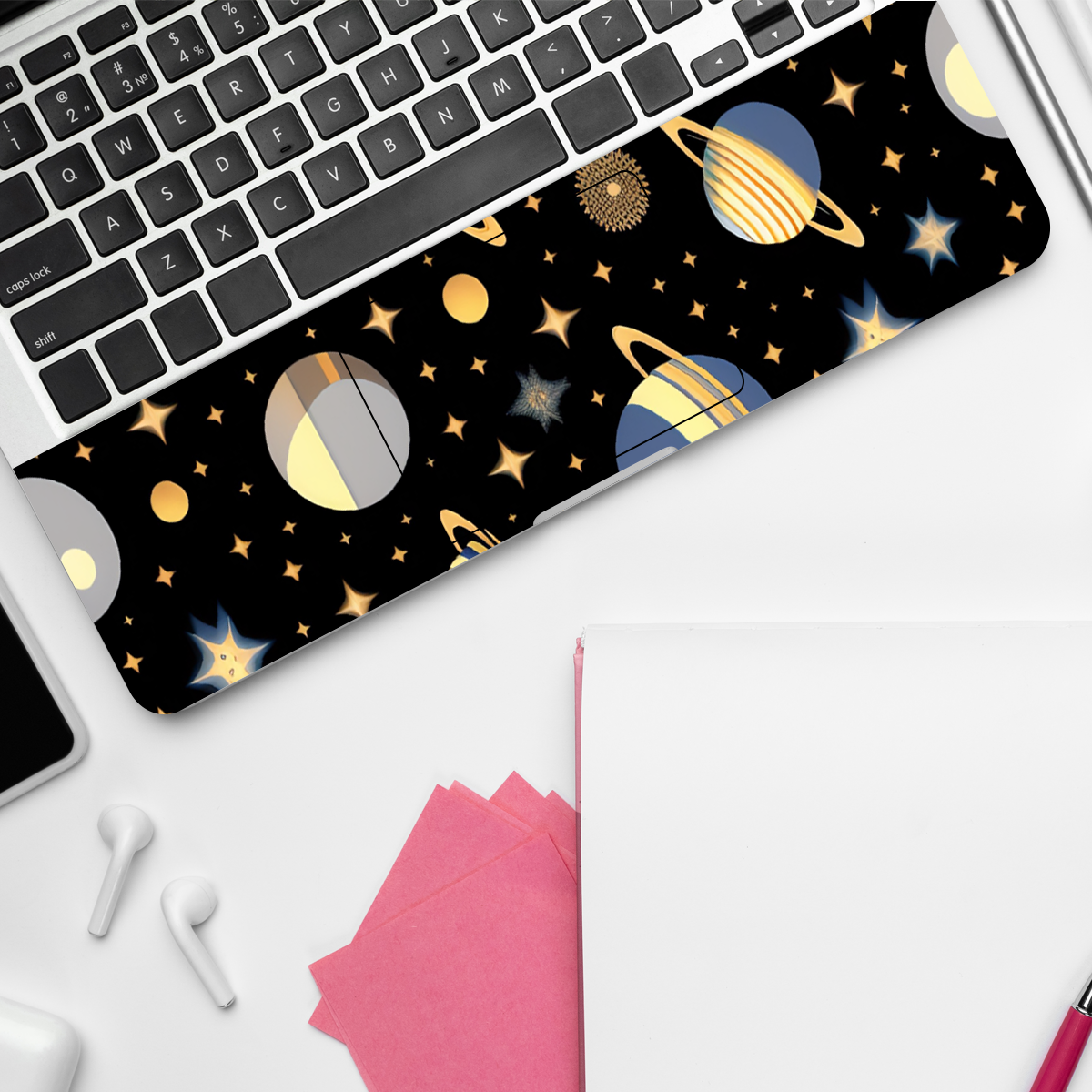 Planet and Starts Patterns Abstract Laptop Skin
