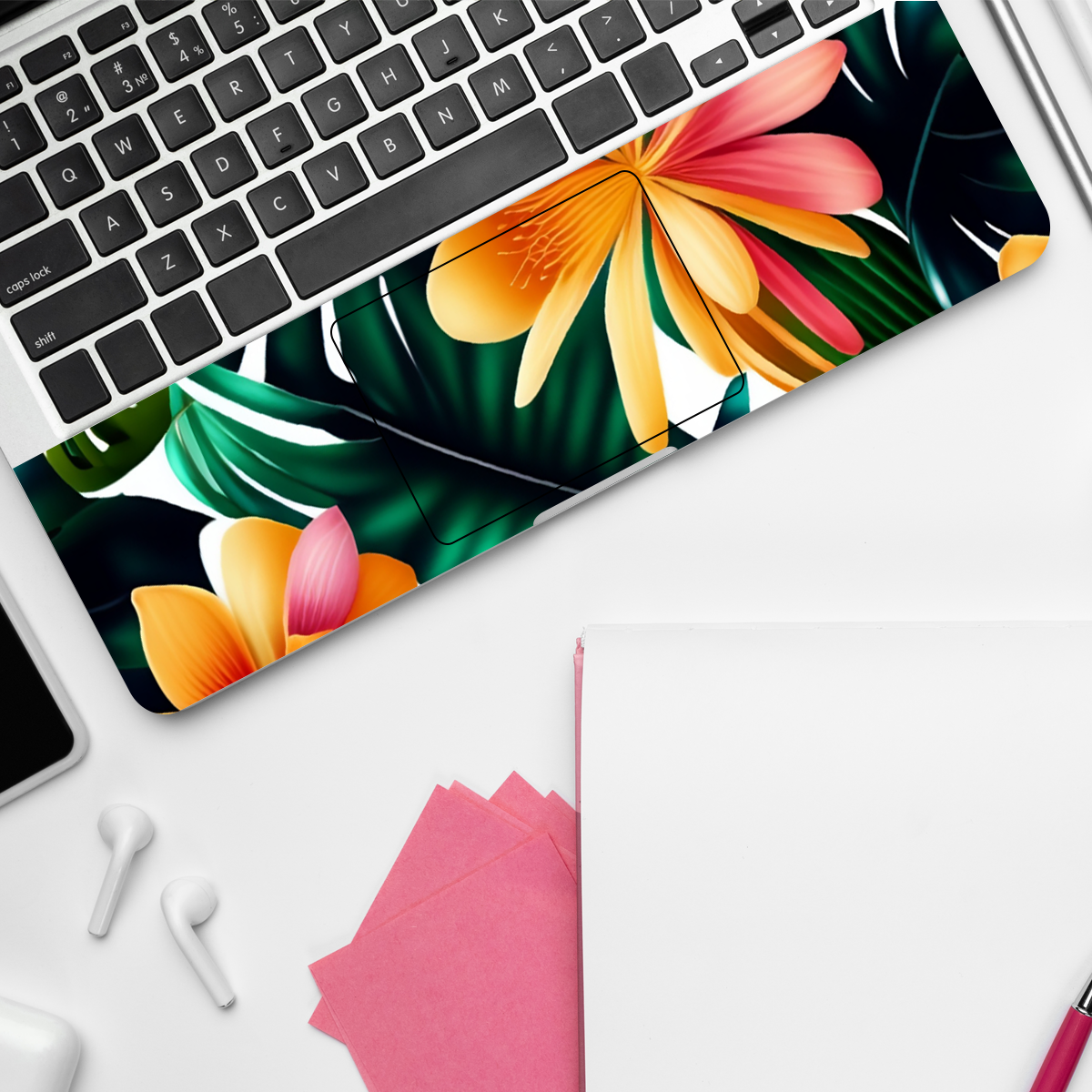 Tropical Leaves Florals Botanical Laptop Skin