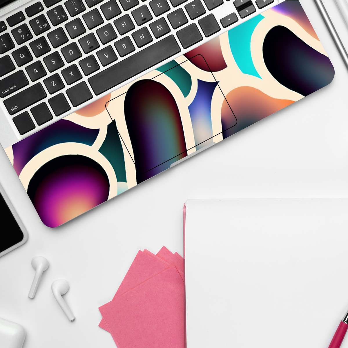 Gradient Colorful Blobs Abstract Laptop Skin