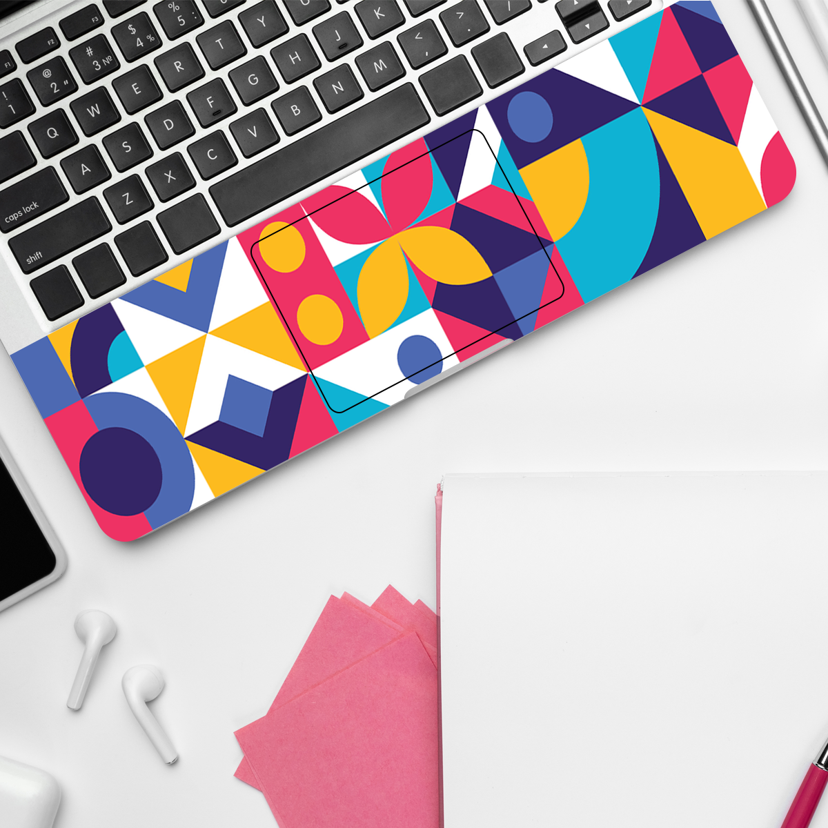 Geometric Shapes Abstract Laptop Skin