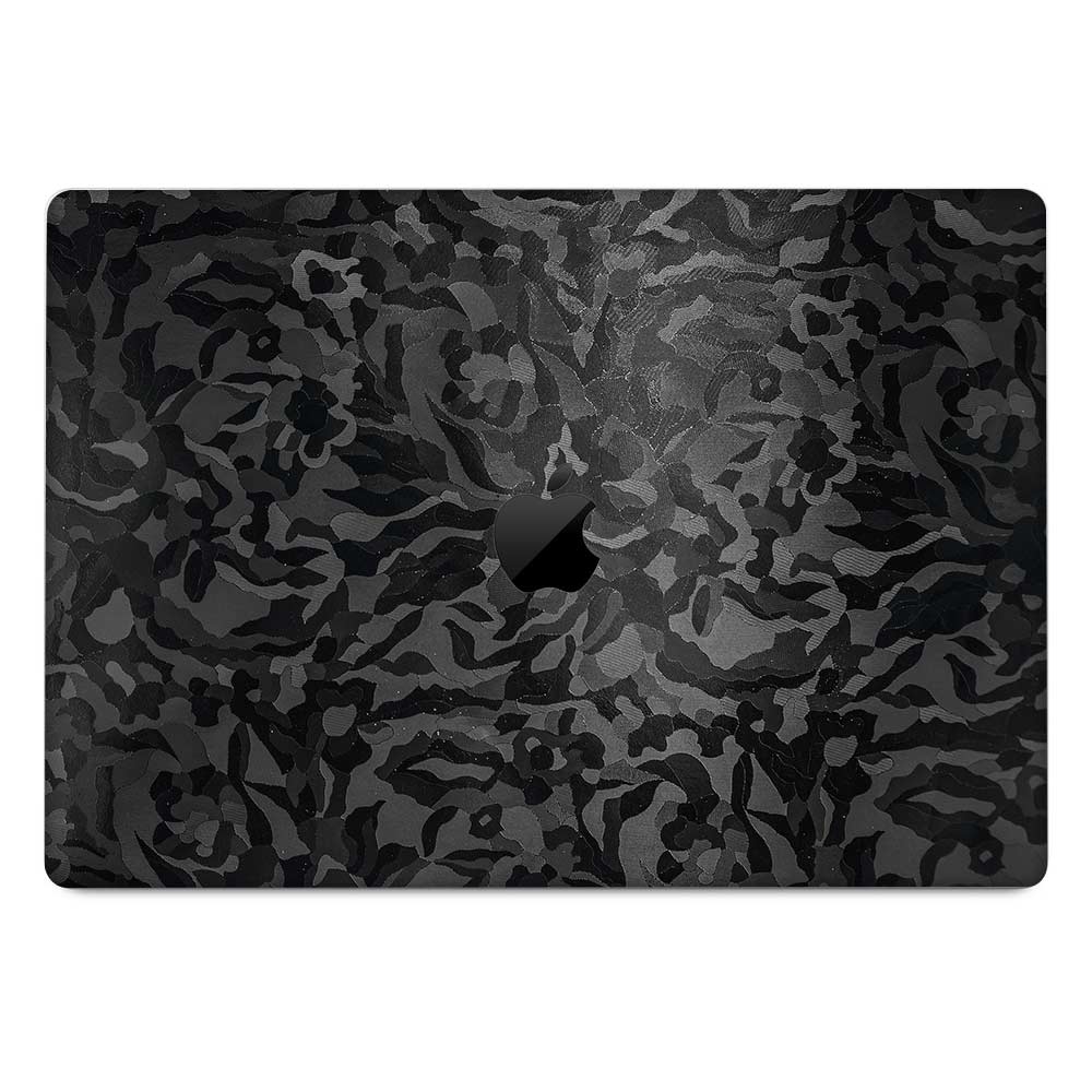Textured Black Camouflage MacBook Pro 13 M2 2022 Laptop Skin