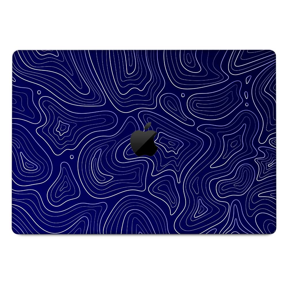 Deep Blue Contour Depths MacBook Pro 13 M1 2020 Laptop Skin