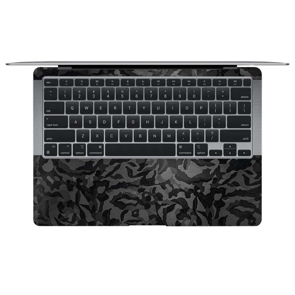 Textured Black Camouflage MacBook Air 13 Intel 2020 Laptop Skin