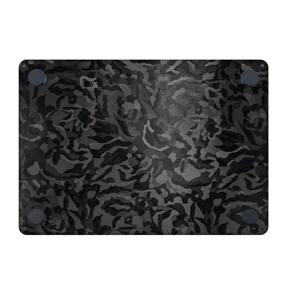 Textured Black Camouflage MacBook Air 15 M3 2024 Laptop Skin