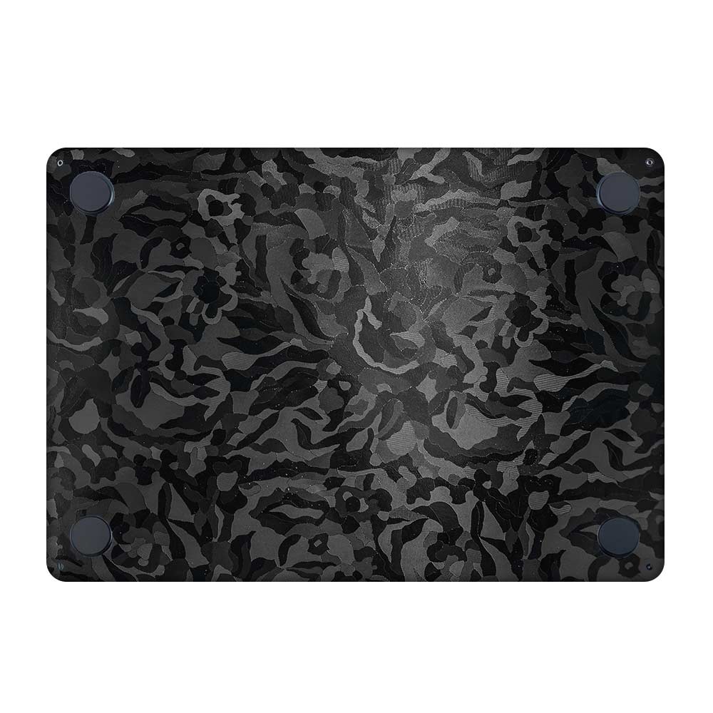 Textured Black Camouflage MacBook Air 13 M4 2025 Laptop Skin