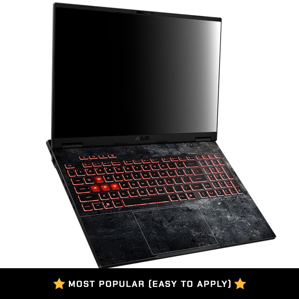 Dark Slate Armor Asus TUF Gaming A16 2025 Laptop Skin