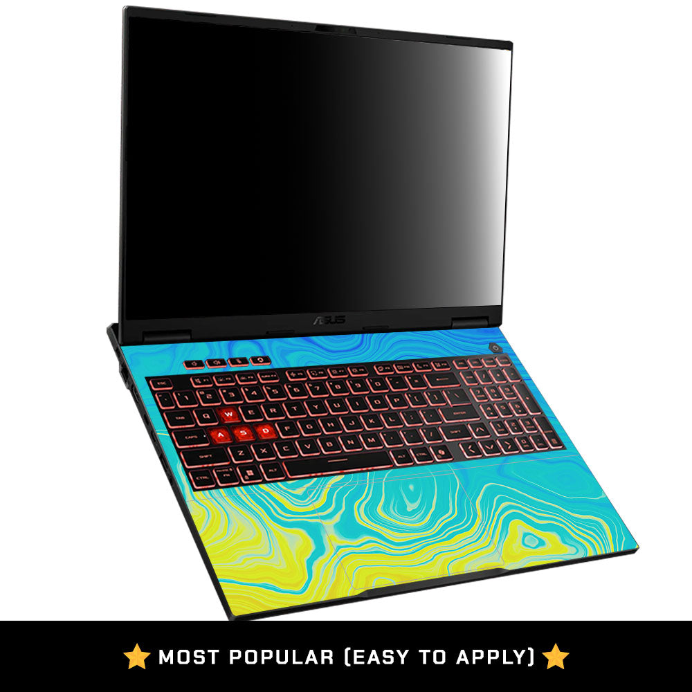 Ocean Gradient Waves Asus TUF Gaming A16 2025 Laptop Skin