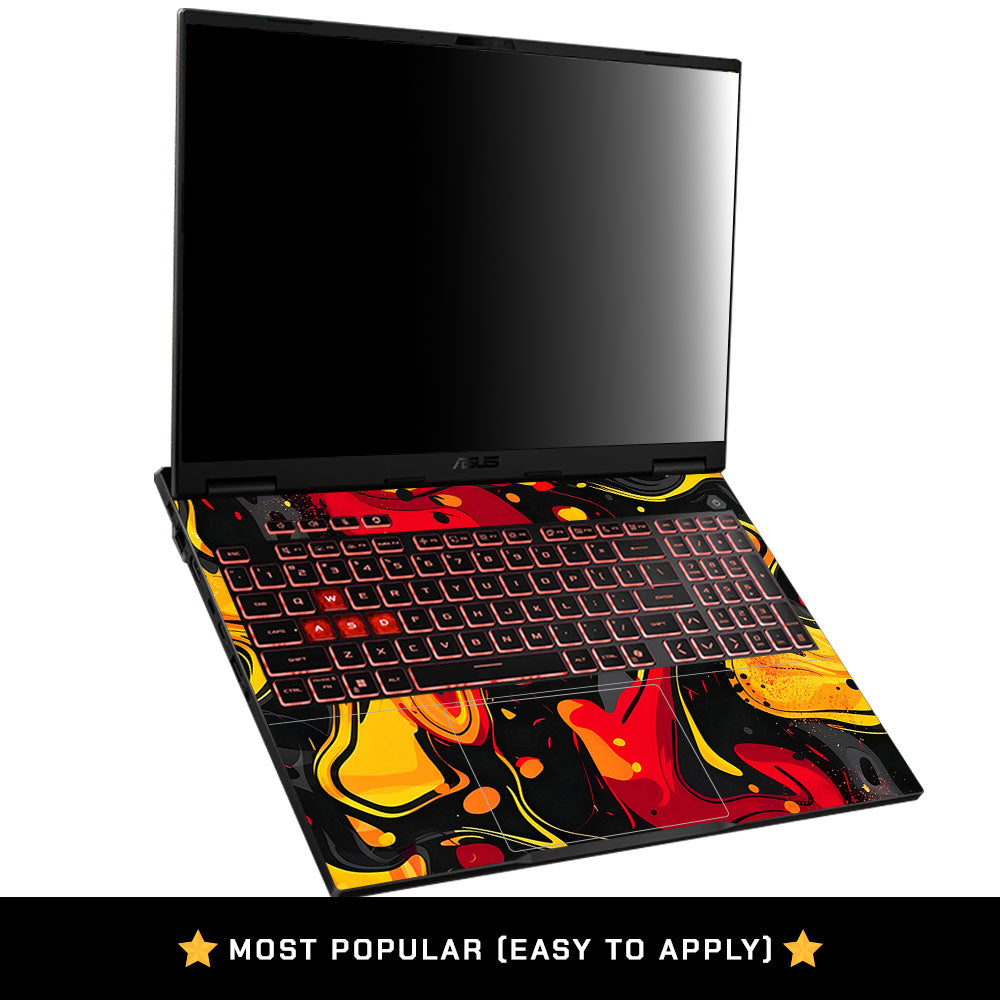 Lava Burst Asus TUF Gaming A16 2025 Laptop Skin