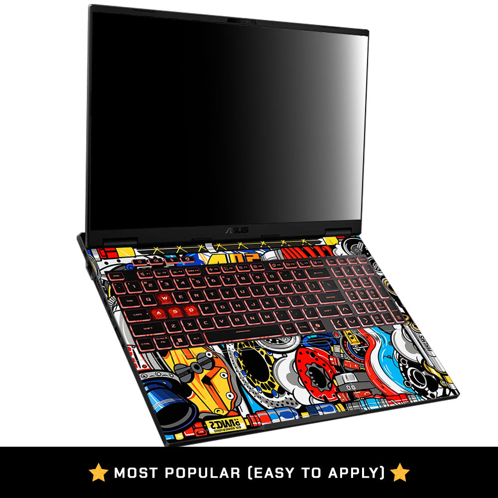 Mechanical Chaos Asus TUF Gaming A16 2025 Laptop Skin