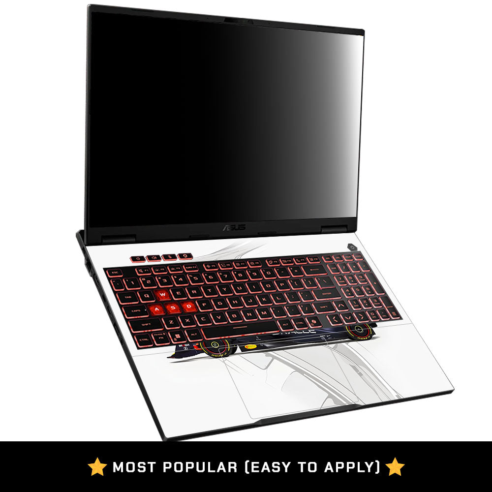Red Bull Racing in Action Asus TUF Gaming A16 2025 Laptop Skin