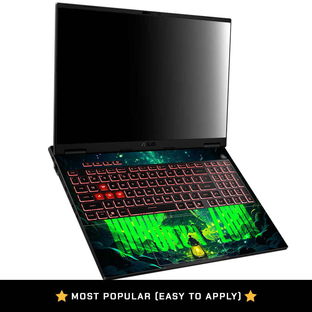 Roronoa Zoro Green Fury Asus TUF Gaming A16 2025 Laptop Skin