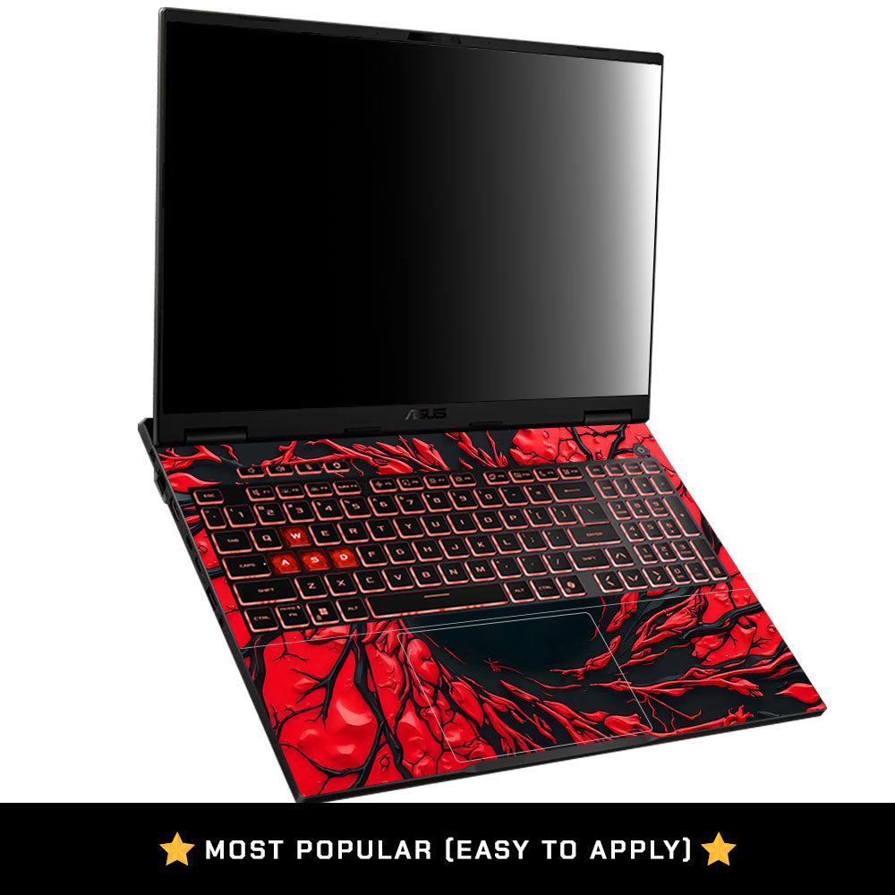 Spiderman Web Red Asus TUF Gaming A16 2025 Laptop Skin