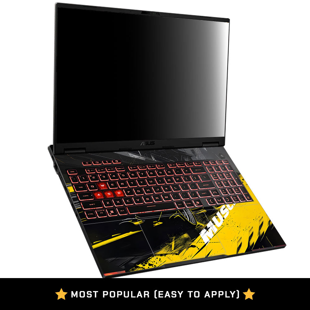 Black Muscle Asus TUF Gaming A16 2025 Laptop Skin