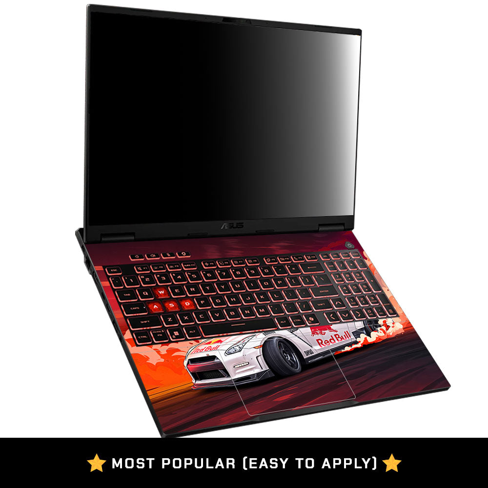 Nissan GTR Red Bull Drift Fury Asus TUF Gaming A16 2025 Laptop Skin