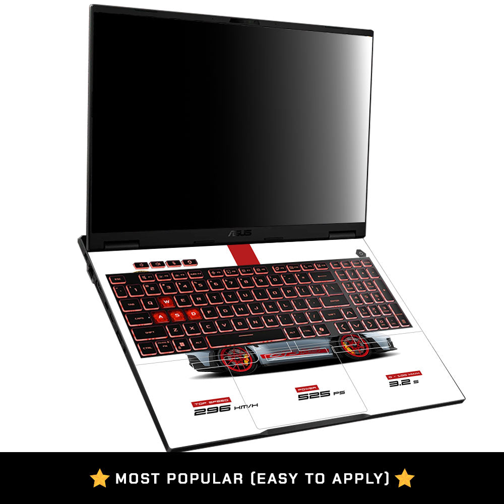 Track Racing Machine Asus TUF Gaming A16 2025 Laptop Skin