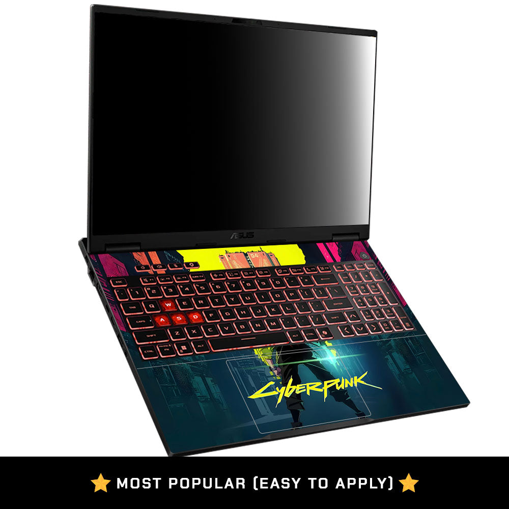 Cyberpunk Uprising Asus TUF Gaming A16 2025 Laptop Skin