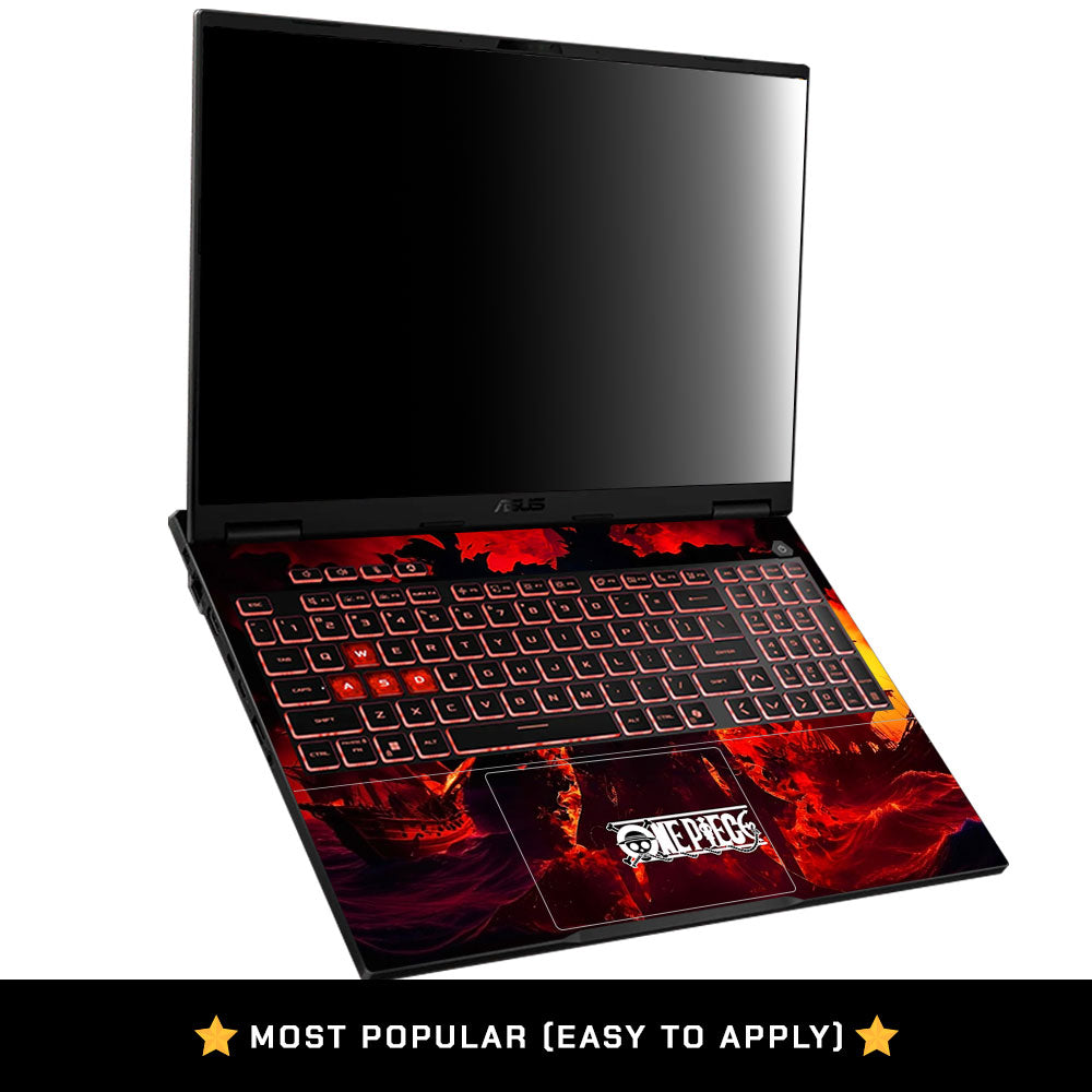 Luffy's Burning Tide Asus TUF Gaming A16 2025 Laptop Skin