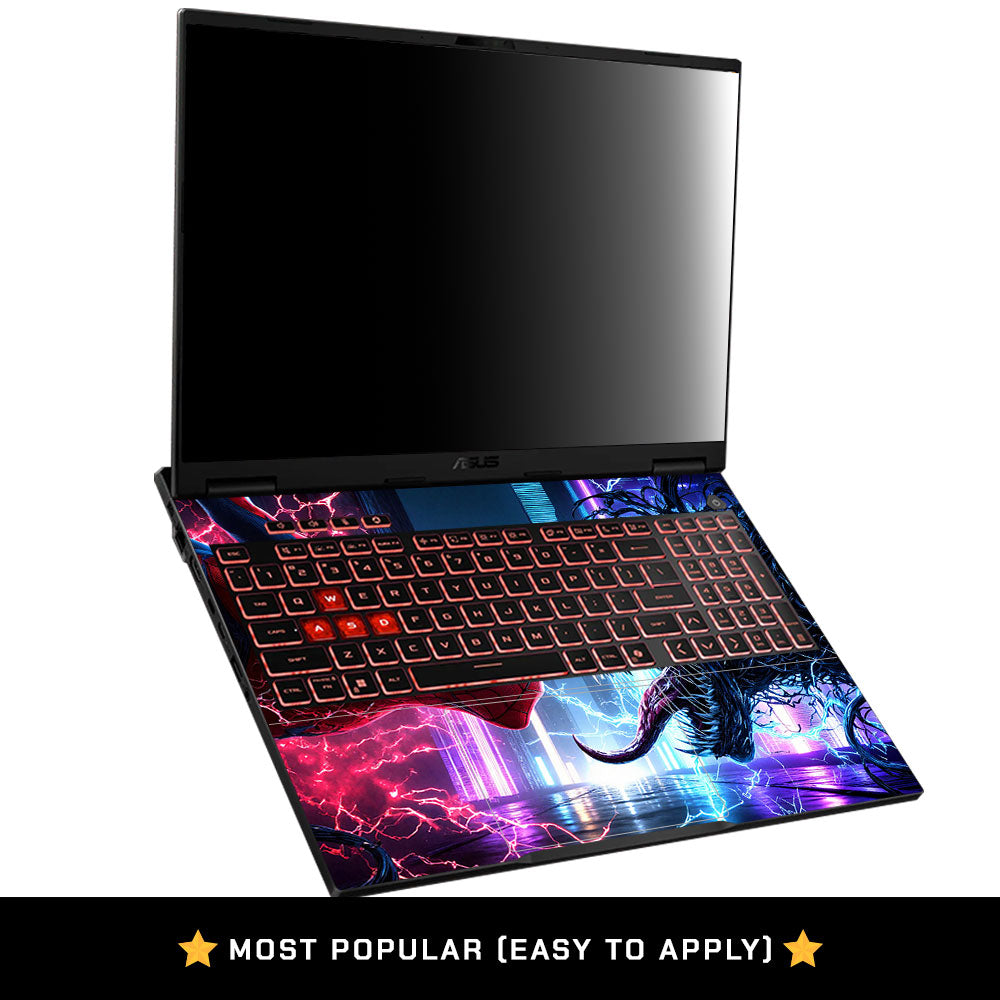 Spiderman vs Venom Showdown Asus TUF Gaming A16 2025 Laptop Skin