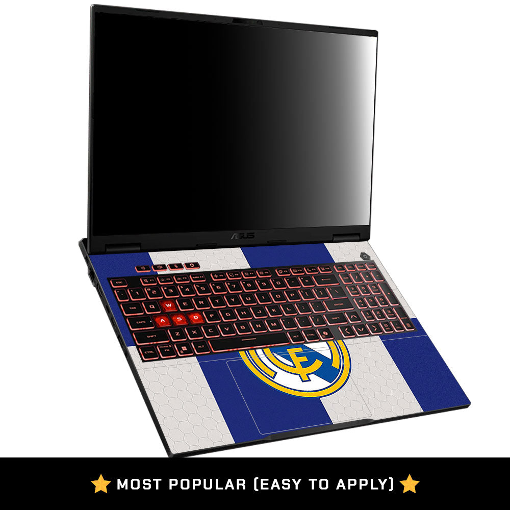 Royal Reign Real Madrid Glory Asus TUF Gaming A16 2025 Laptop Skin