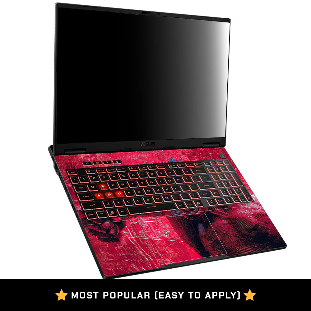 Gamma Rage Red Hulk Asus TUF Gaming A16 2025 Laptop Skin