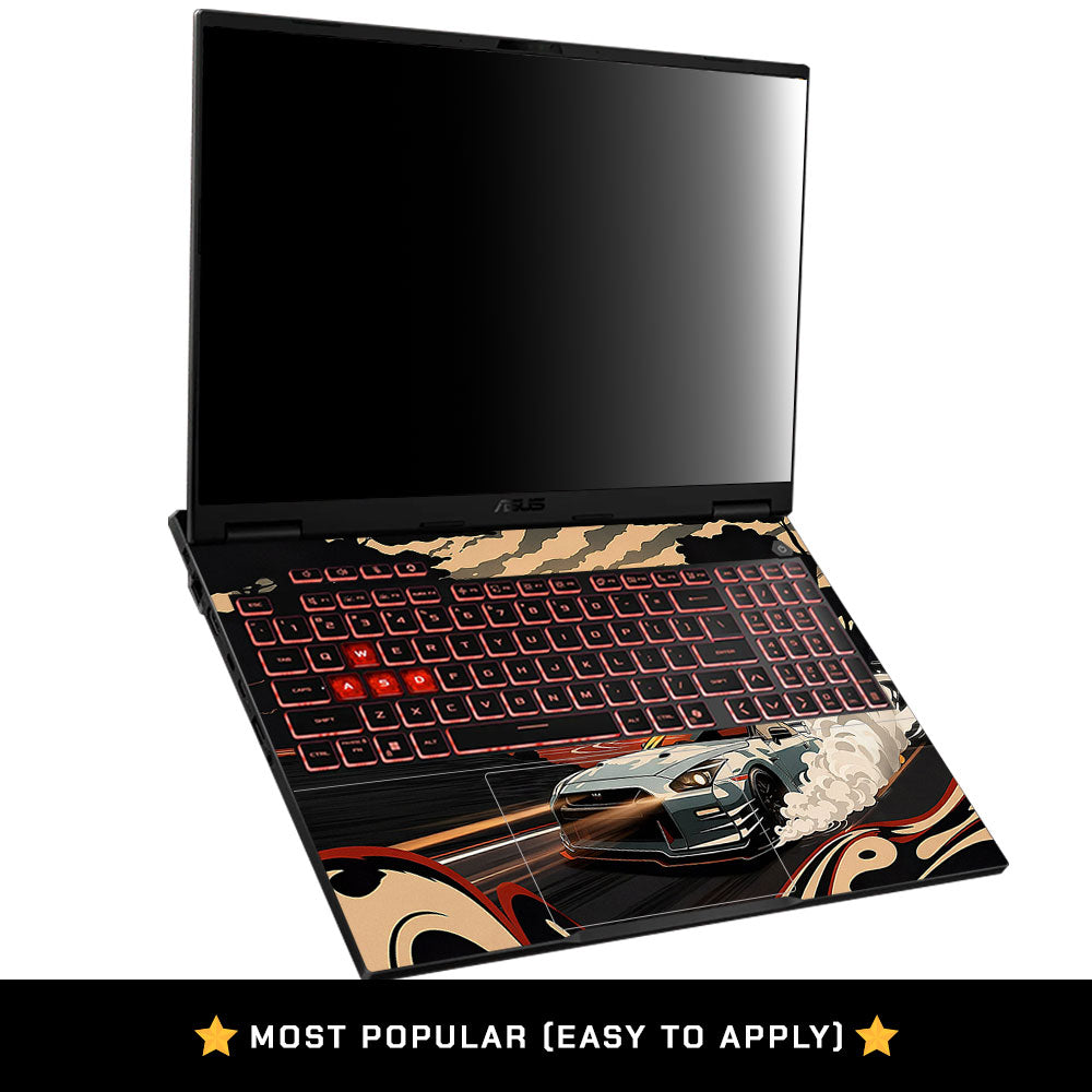 Samurai Street Racer Asus TUF Gaming F16 2025 Laptop Skin