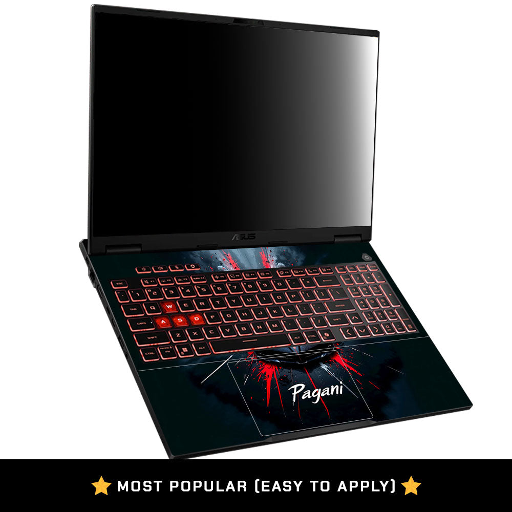 Midnight Hypercar Asus TUF Gaming F16 2025 Laptop Skin