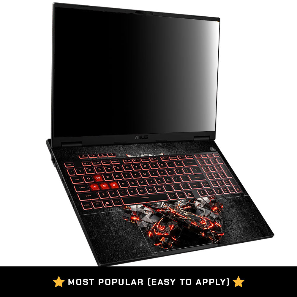 Black Panther Glowing Fury Asus TUF Gaming A16 2025 Laptop Skin