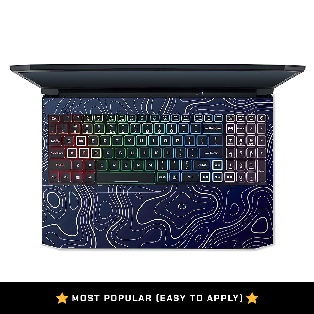 Fluid Lines Design Acer Nitro 5 AN515 44, 56 Laptop Skin