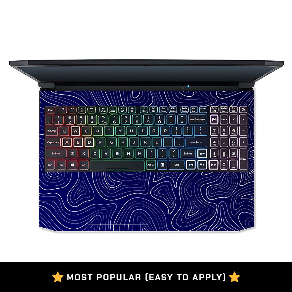 Deep Blue Contour Depths Acer Nitro 5 AN515 44, 56 Laptop Skin