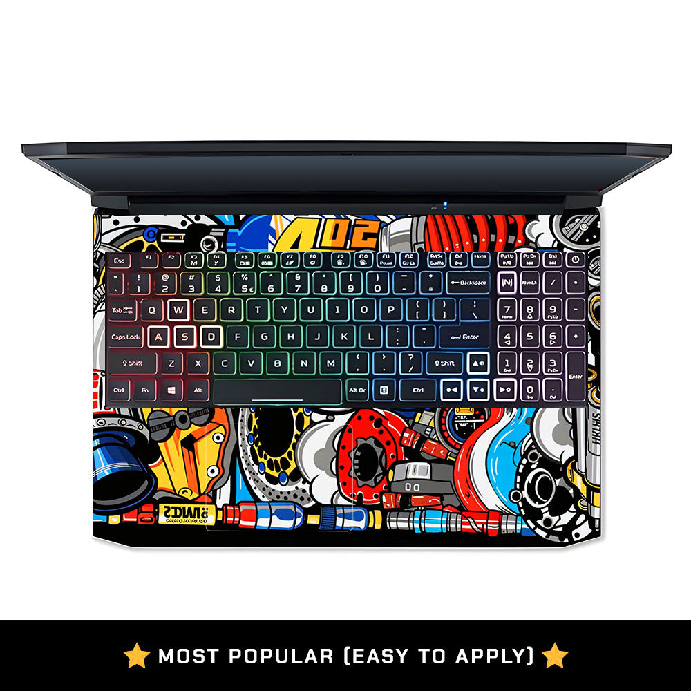 Mechanical Chaos Acer Nitro 5 AN515 44, 56 Laptop Skin