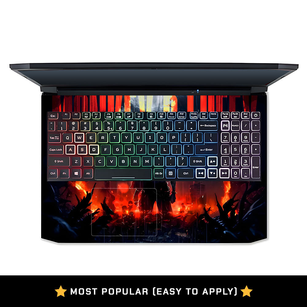 Monkey D. Luffy Blazing Red Acer Nitro 5 AN515 44, 56 Laptop Skin