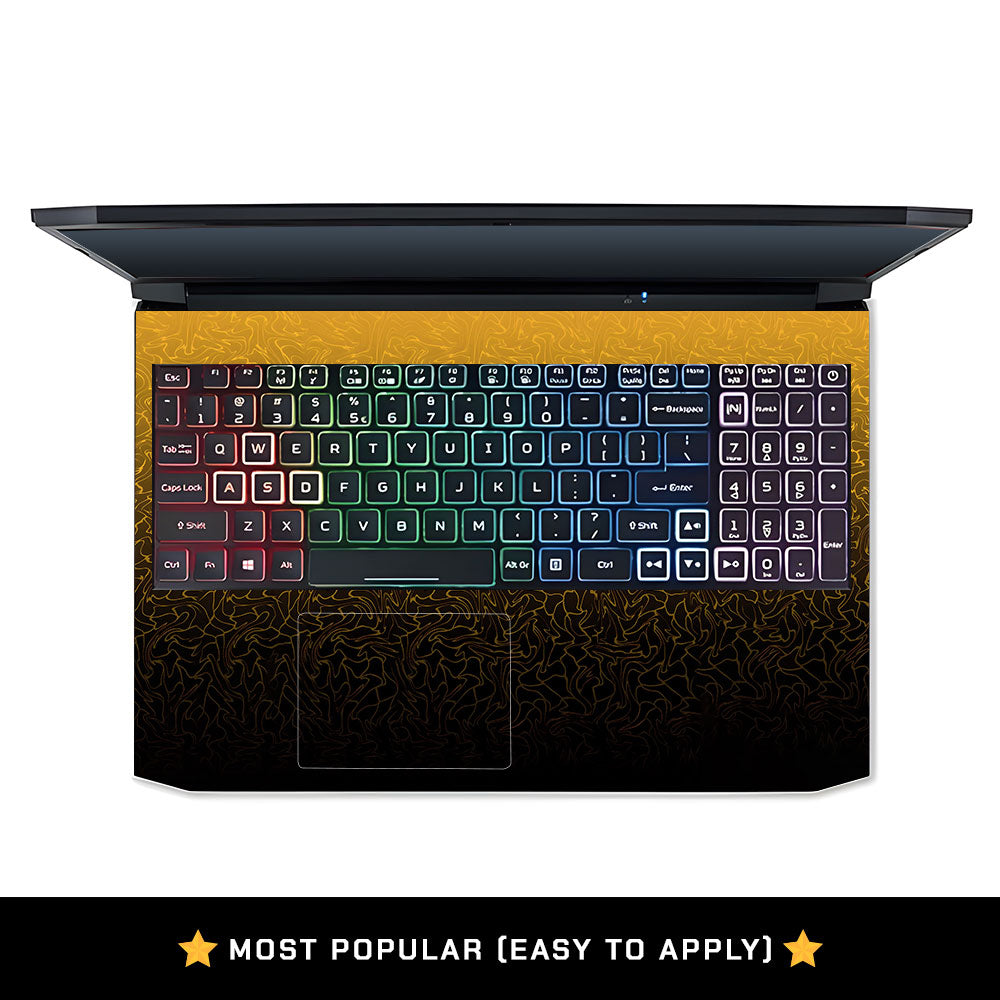 Orange to Black Gradient Acer Nitro 5 AN515 44, 56 Laptop Skin