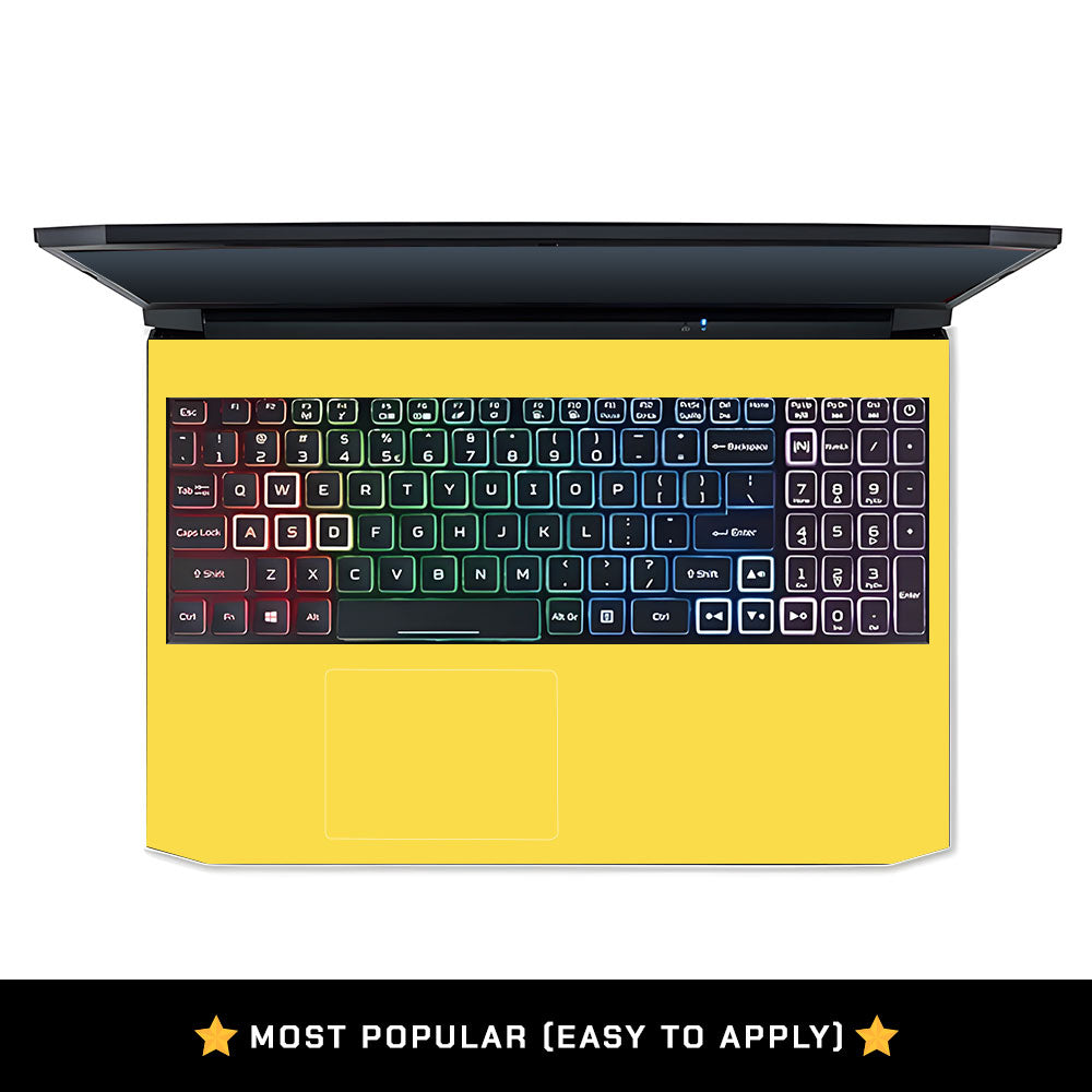 Textured Yellow Acer Nitro 5 AN515 44, 56 Laptop Skin