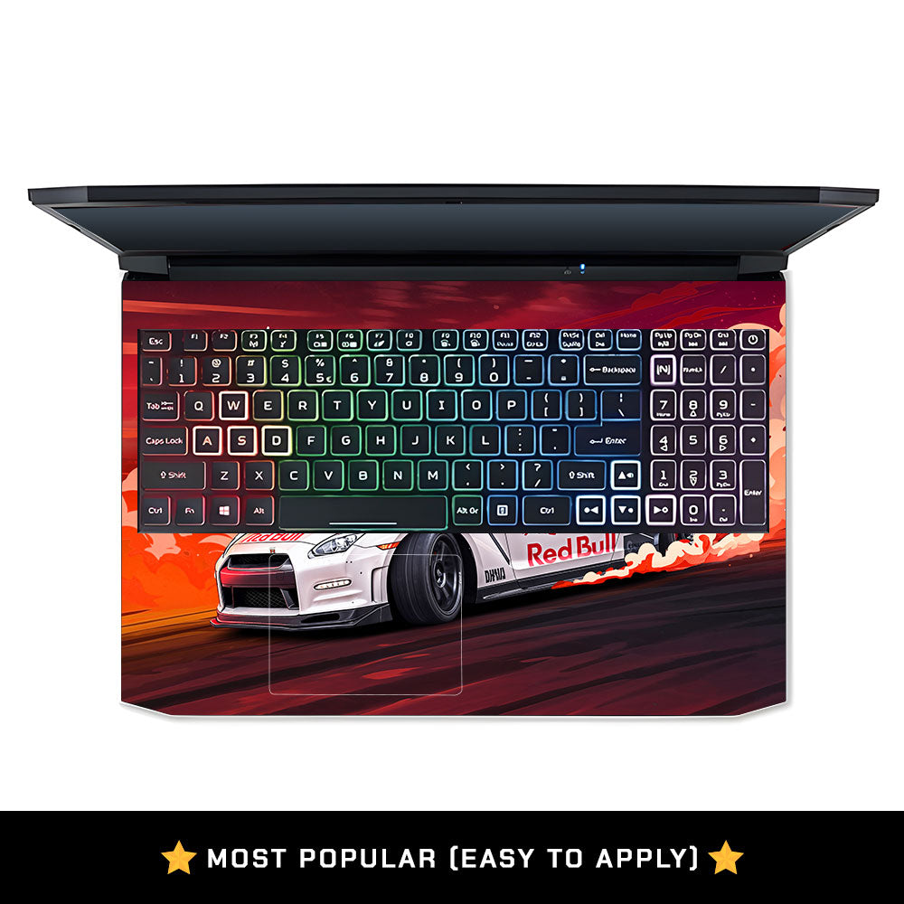 Nissan GTR Red Bull Drift Fury Acer Nitro 5 AN515 44, 56 Laptop Skin