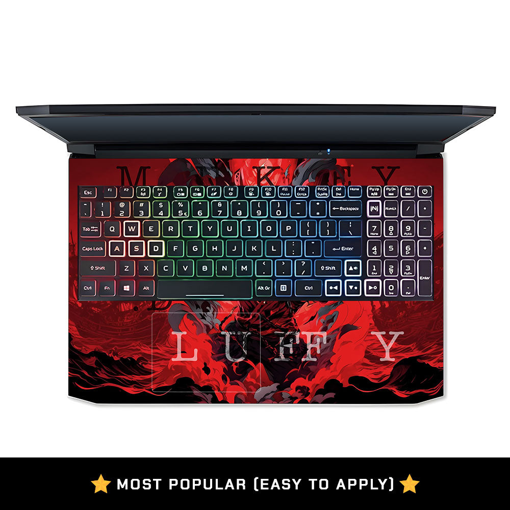 Red King Luffy Acer Nitro 5 AN515 44, 56 Laptop Skin