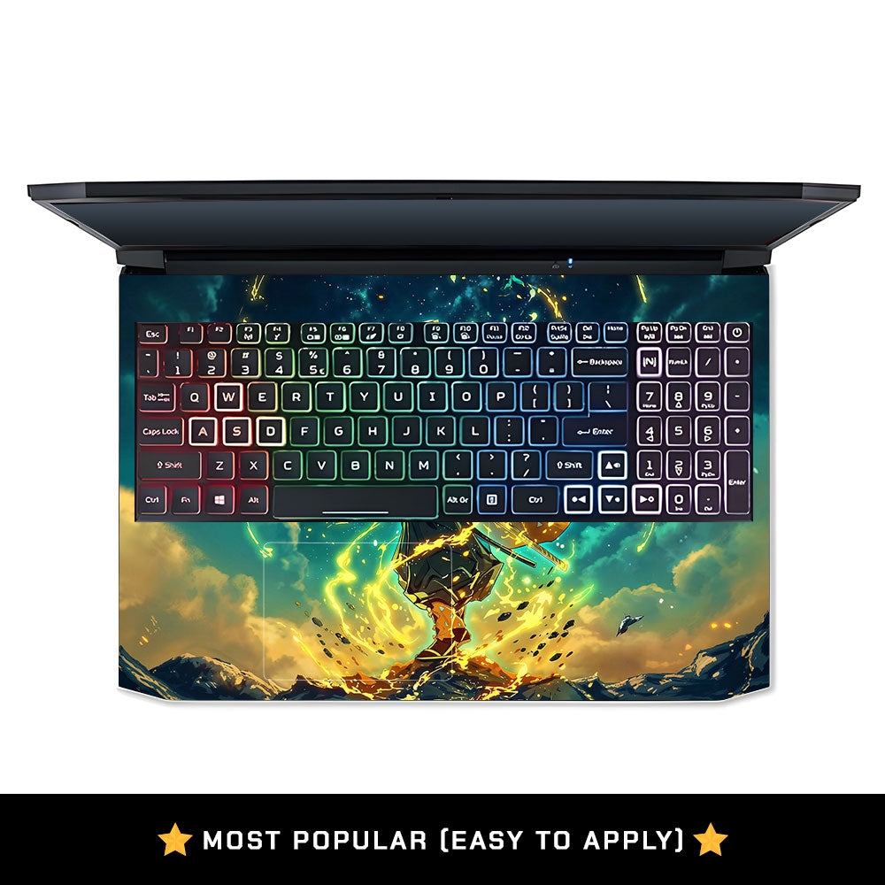Zenitsu Thunder God Acer Nitro 5 AN515 44, 56 Laptop Skin